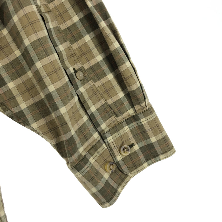 LLBean Long Sleeve Button-Down Check Shirt Men's XL /eaa470733