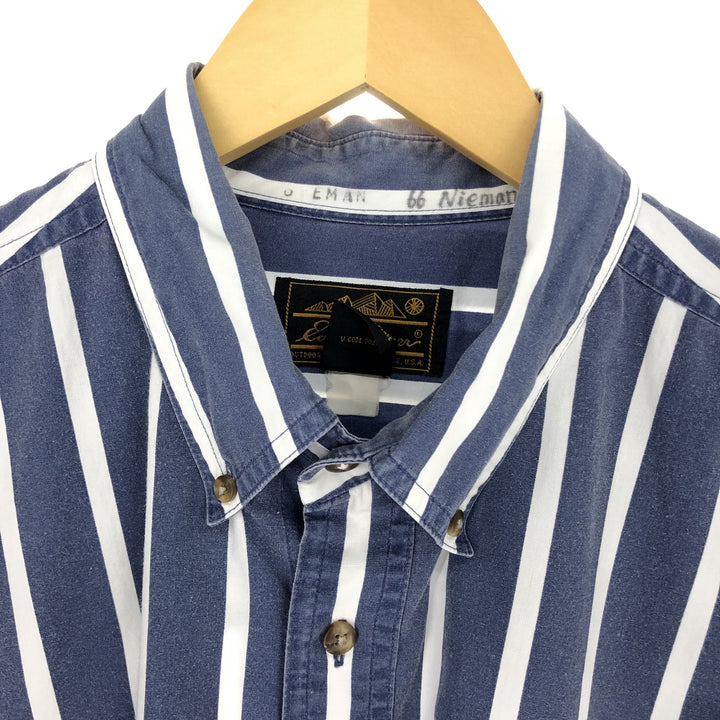 80s-90'S Eddie Bauer Long Sleeve Button-Down Striped Shirt Men's XL Vintage / eaa470735