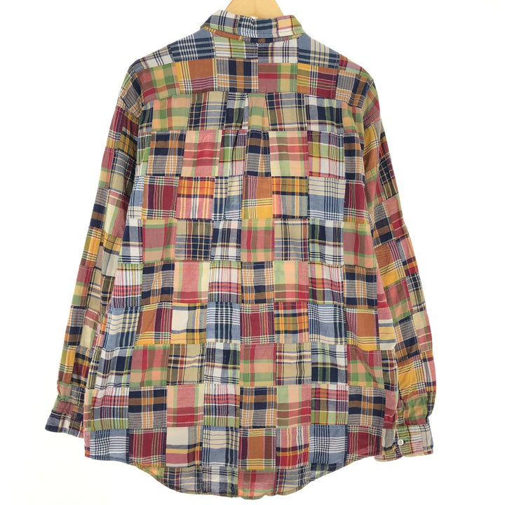 Brooks Brothers Est.1818 Patchwork Long Sleeve Button-Down Check Shirt Men's Size L / eaa470746