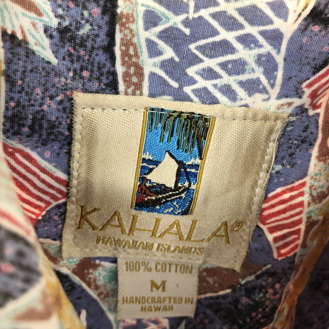 90'S Kahala Fish Pattern Hawaiian Aloha Shirt Made in Hawaii Men's M Size Vintage /eaa470765