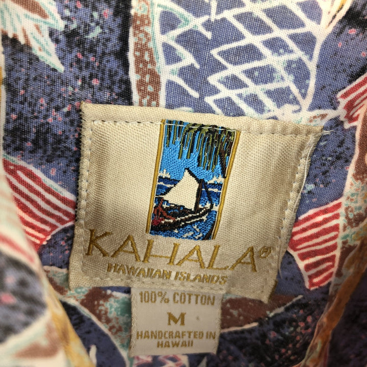 90'S Kahala Fish Pattern Hawaiian Aloha Shirt Made in Hawaii Men's M Size Vintage /eaa470765