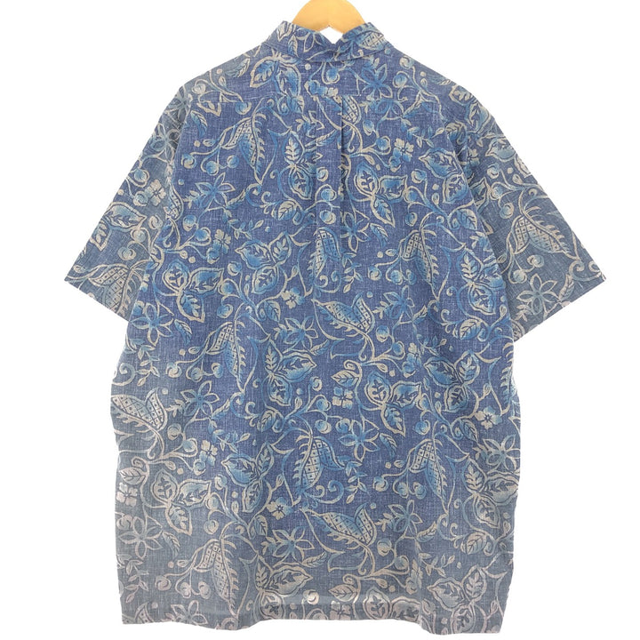 90'S Reyn Spooner Swimsuit Tag All-Over Print Pullover Button-Down Hawaiian Aloha Shirt Made in Hawaii Men's XL /eaa470770