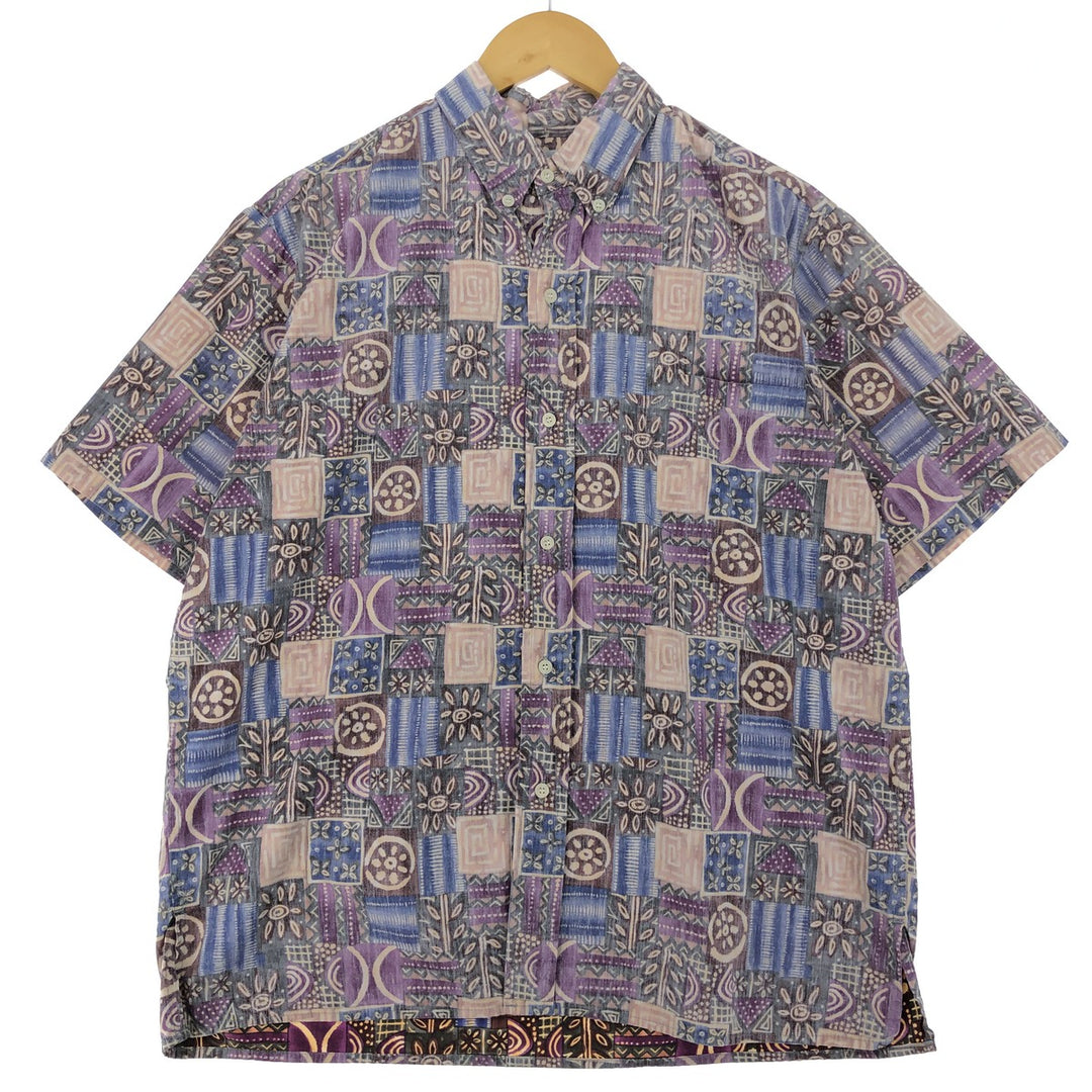 90'S Reyn Spooner Swimsuit Tag All-Over Print Button-Down Hawaiian Aloha Shirt Made in Hawaii Men's L Size Vintage /eaa470774