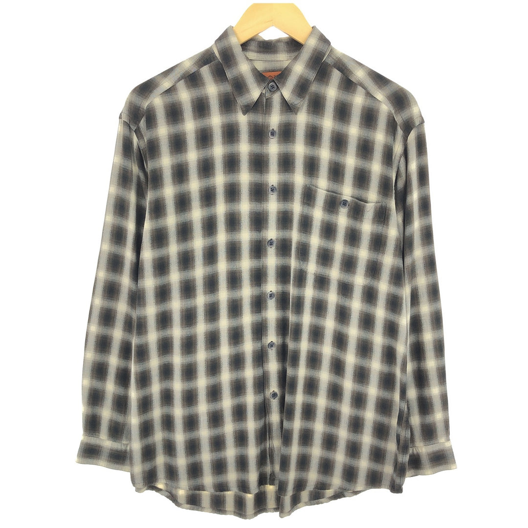 AXIS Ombre Check Long Sleeve Button-Down Check Shirt Men's Medium Vintage /eaa470777