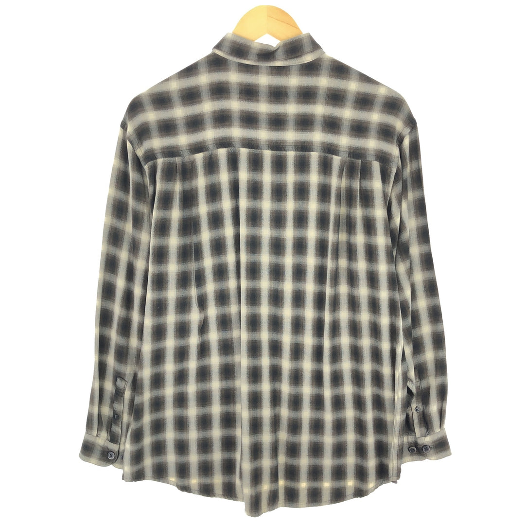AXIS Ombre Check Long Sleeve Button-Down Check Shirt Men's Medium Vintage /eaa470777