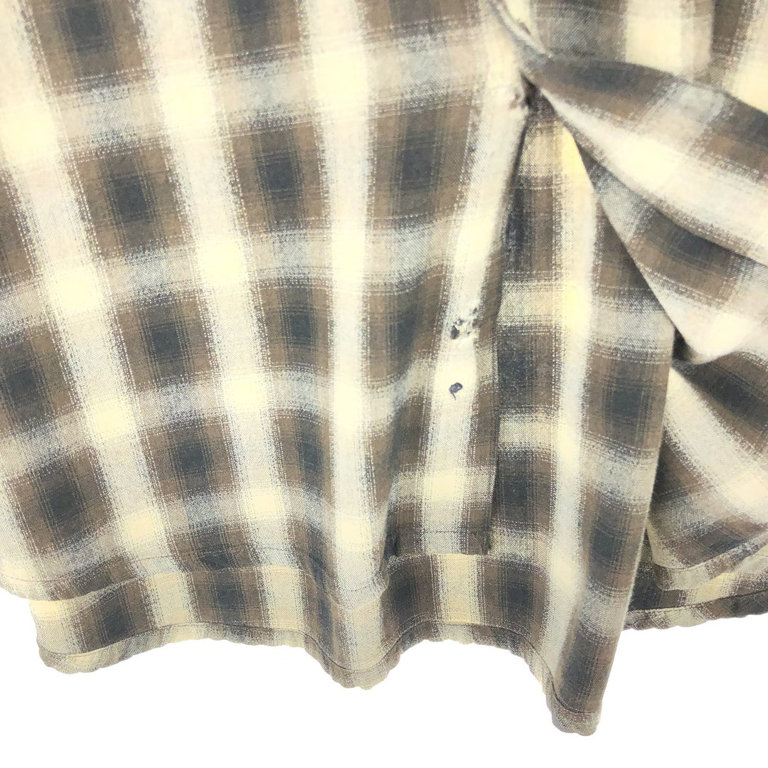 AXIS Ombre Check Long Sleeve Button-Down Check Shirt Men's Medium Vintage /eaa470777