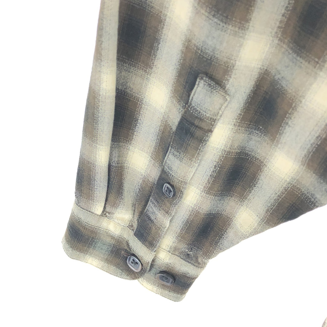 AXIS Ombre Check Long Sleeve Button-Down Check Shirt Men's Medium Vintage /eaa470777