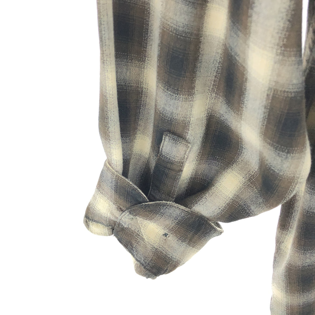 AXIS Ombre Check Long Sleeve Button-Down Check Shirt Men's Medium Vintage /eaa470777