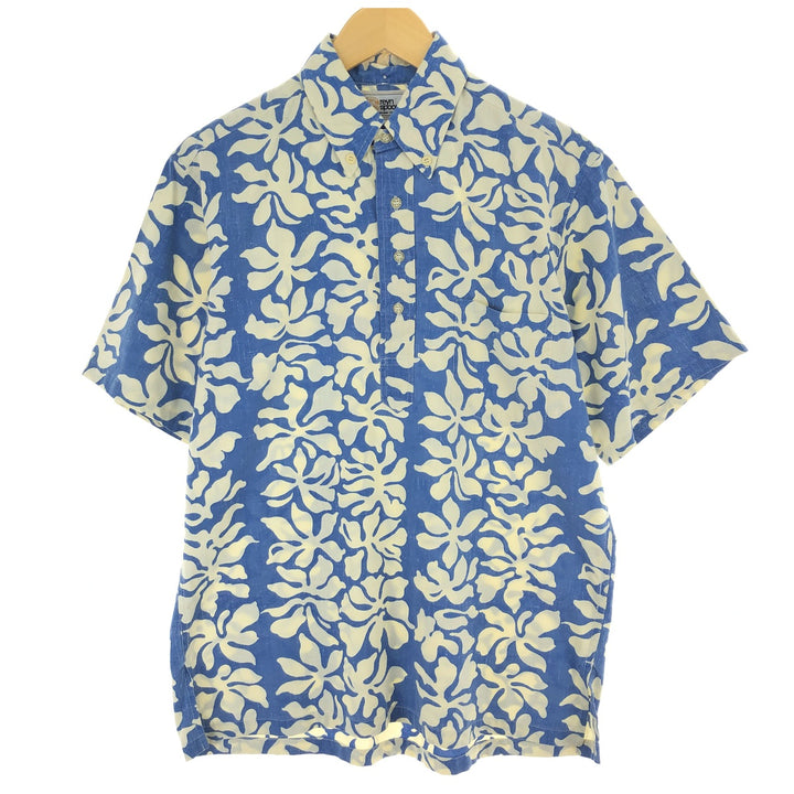 Reyn Spooner Replica Gold Tag All-Over Print Pullover Button-Down Hawaiian Aloha Shirt Made in Hawaii Men's S Size /eaa470817