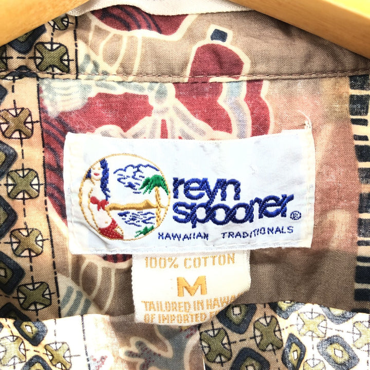 90'S Reyn Spooner swimsuit tag, bikini tag, all-over print, Japanese pattern, Hawaiian aloha shirt, made in Hawaii, men's M size, vintage /eaa470822