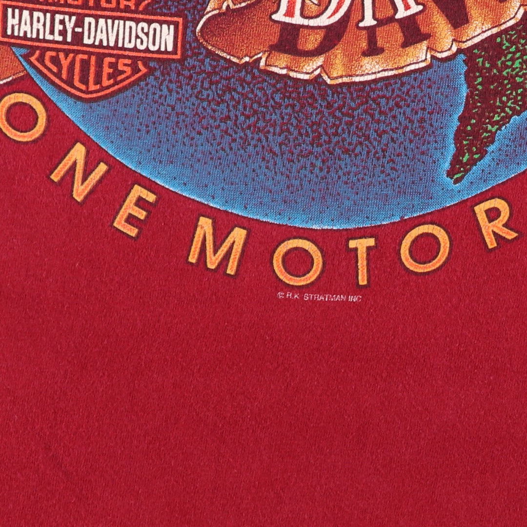 90'S Harley-Davidson Motorcycle Bike T-shirt Made in USA Men's L Vintage /eaa470871