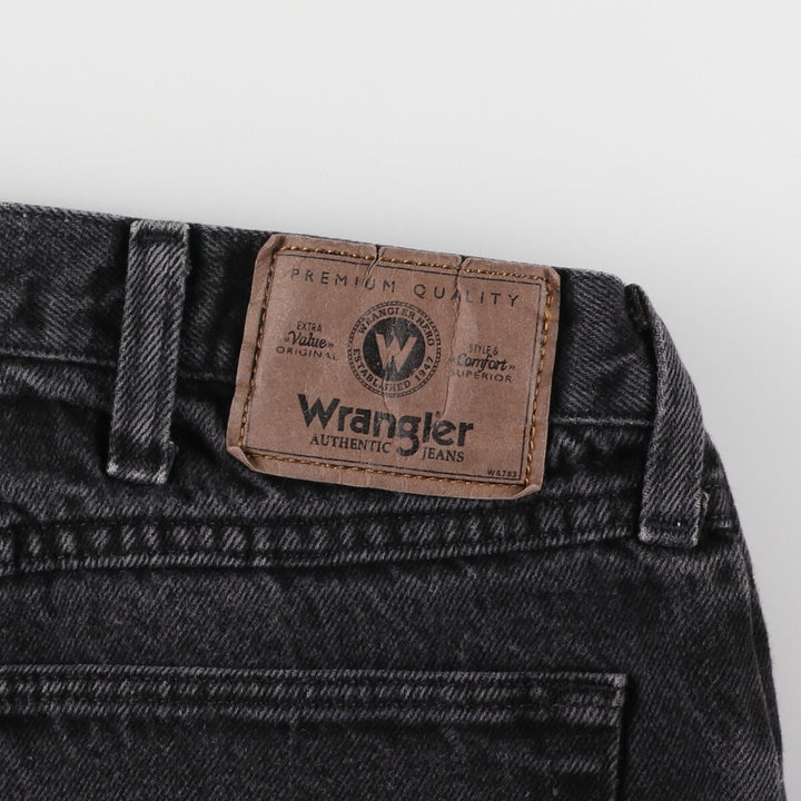 Wrangler Black Denim Straight Denim Pants Men's W36 / eaa470908