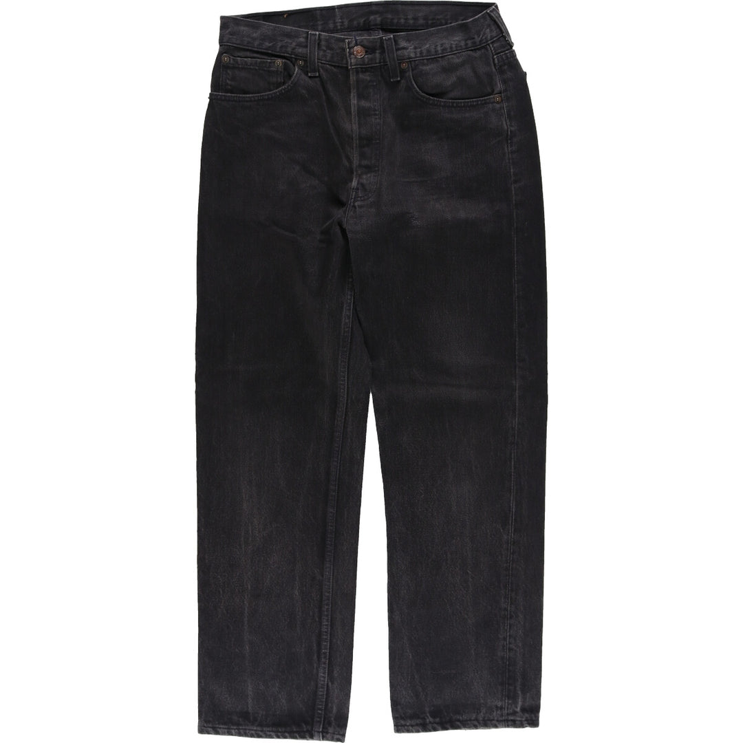 90'S Levi's Levi's 501 Euro Model Black Denim Straight Denim Pants Men's W32 equivalent / eaa470991