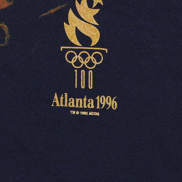 90'S Champion ATLANTA 1996 Atlanta Olympics Sports Print T-Shirt Made in USA Men's M Size Vintage /eaa471012