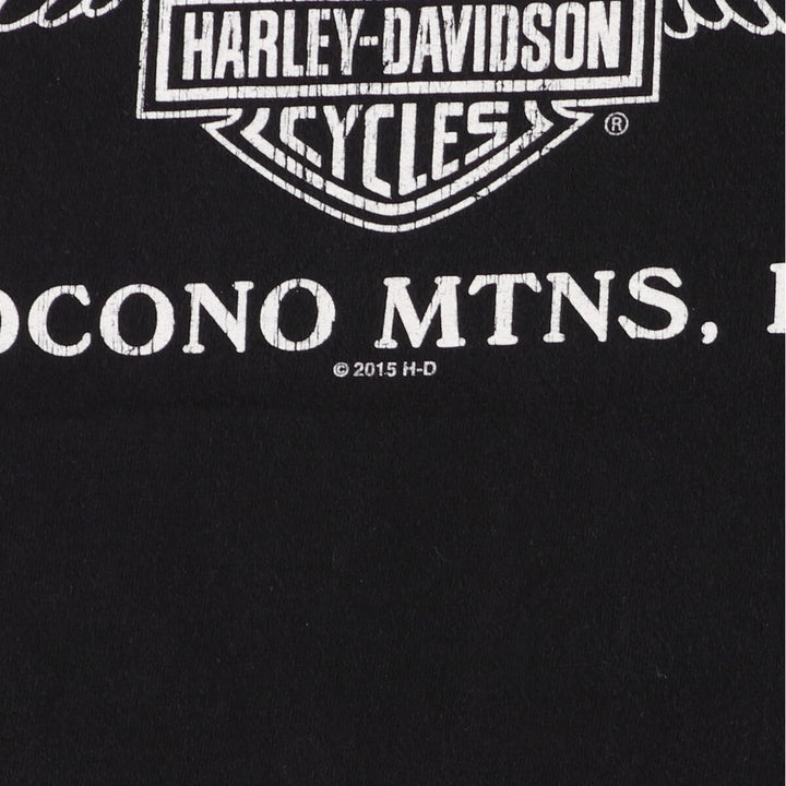 Harley Davidson Fire Pattern Sleeveless Motorcycle Bike T-Shirt Made in USA Men's L size /eaa471069