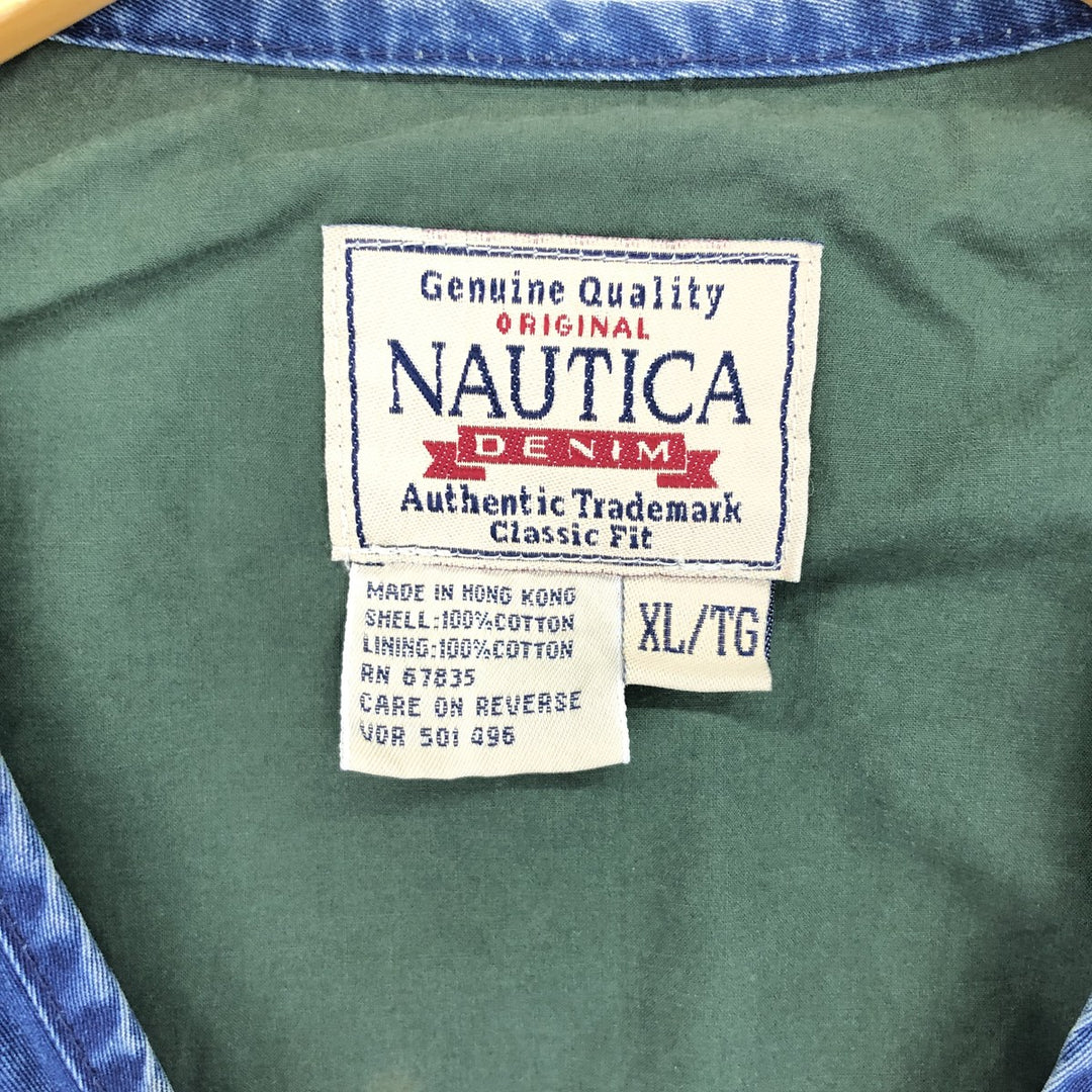 NAUTICA DENIM denim vest for men, equivalent to XL / eaa471191