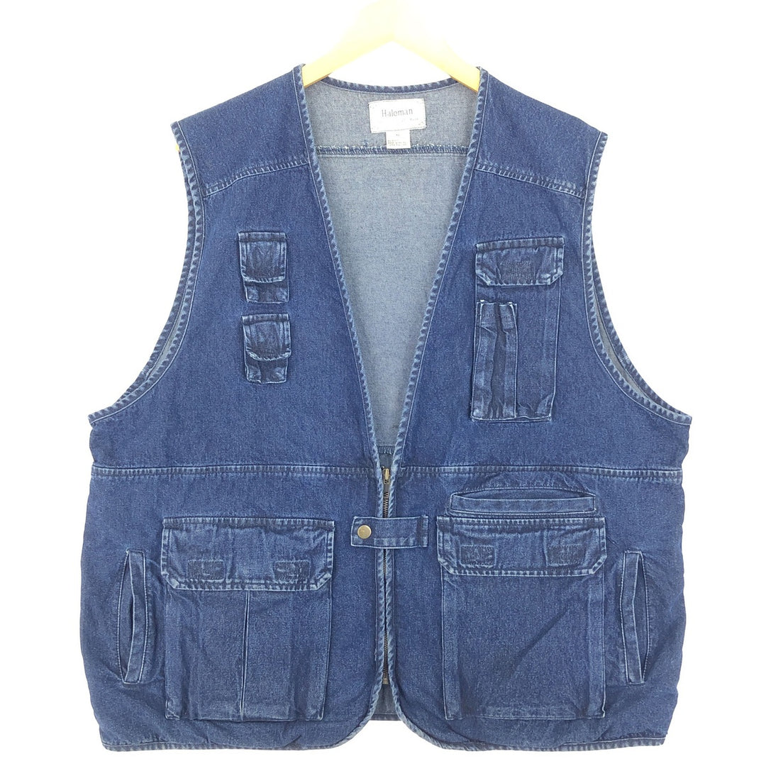 HALEMAN denim fishing vest, men's equivalent to XL /eaa471195