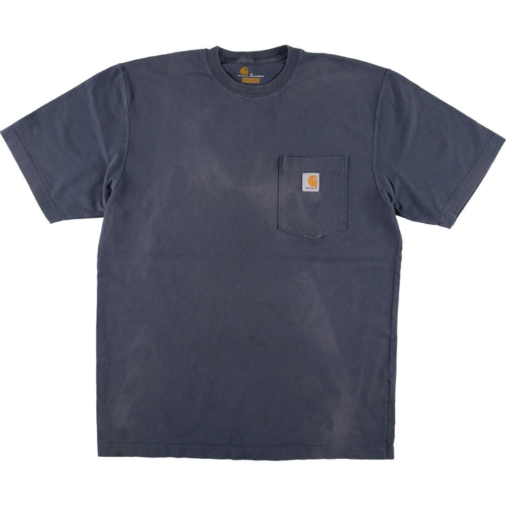 Carhartt ORIGINAL FIT short sleeve one point logo pocket T-shirt men's M size / eaa471214