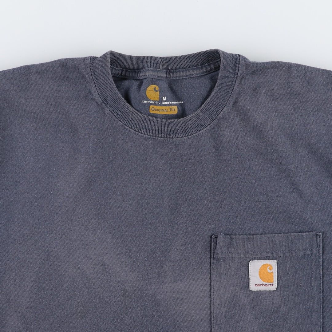 Carhartt ORIGINAL FIT short sleeve one point logo pocket T-shirt men's M size / eaa471214