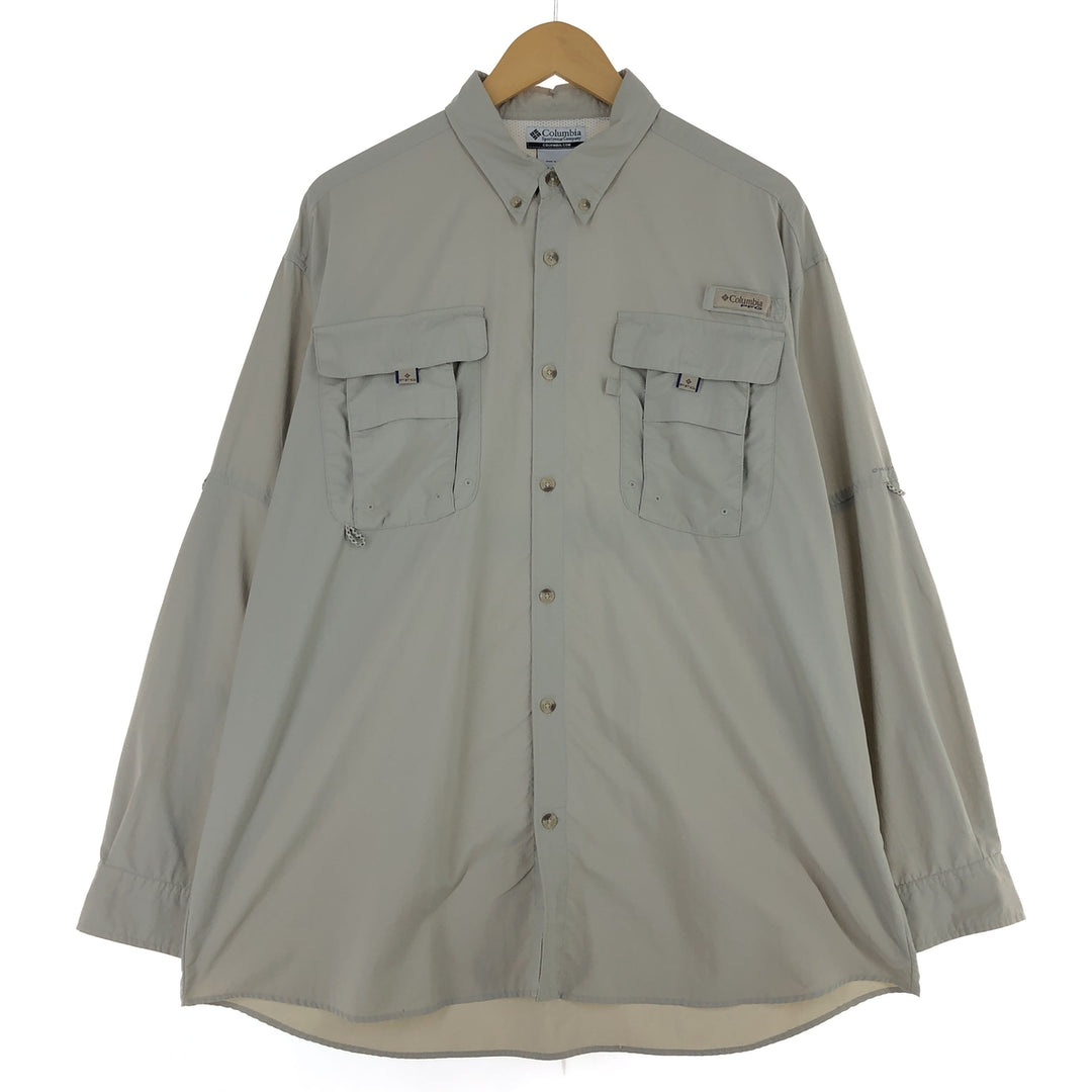 Columbia PFG Button-down Long Sleeve Fishing Shirt, Men's L size / eaa471248