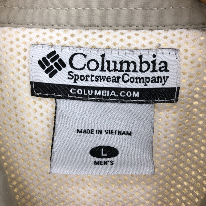 Columbia PFG Button-down Long Sleeve Fishing Shirt, Men's L size / eaa471248