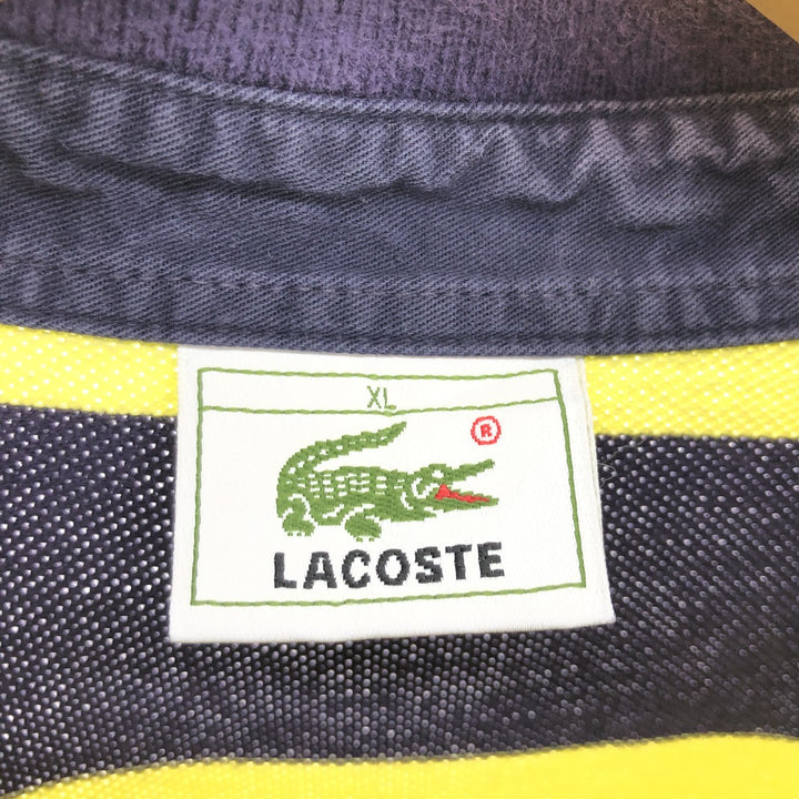 Lacoste LACOSTE Long Sleeve Striped Polo Shirt Men's XL Size / eaa471269