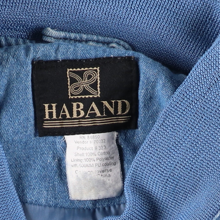 90'S HABAND Cup Shoulder Denim Blouson Men's XL Vintage /eaa471281