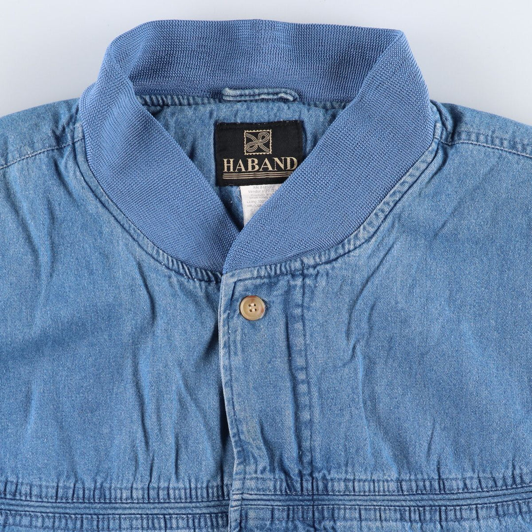 90'S HABAND Cup Shoulder Denim Blouson Men's XL Vintage /eaa471281