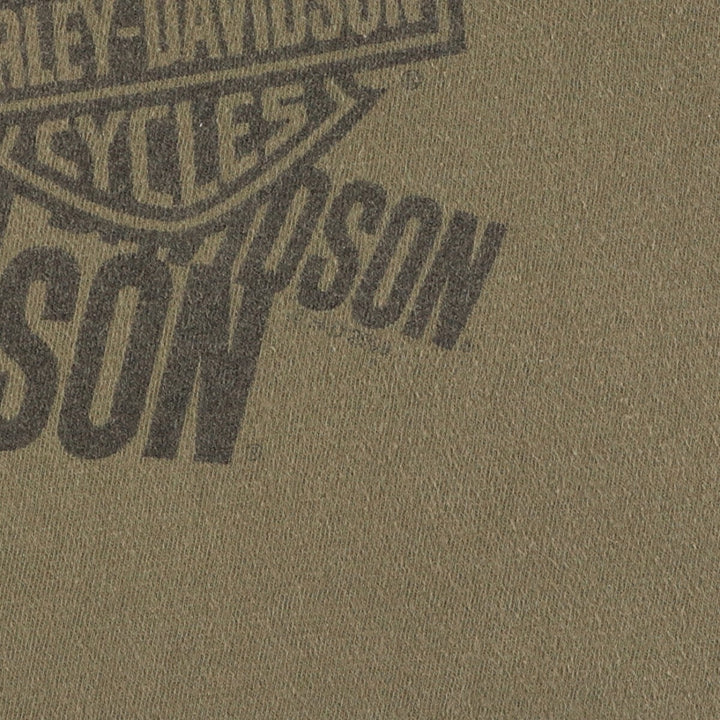 Harley-Davidson Skull Pattern Motorcycle Bike T-shirt Men's L size / eaa471308