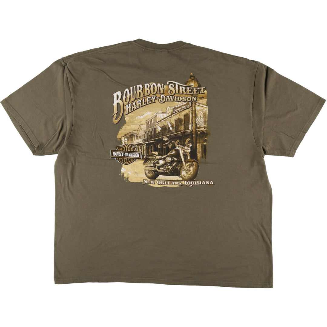 Big size Harley-Davidson back print motorcycle bike T-shirt for men, equivalent to XXXL / eaa471320