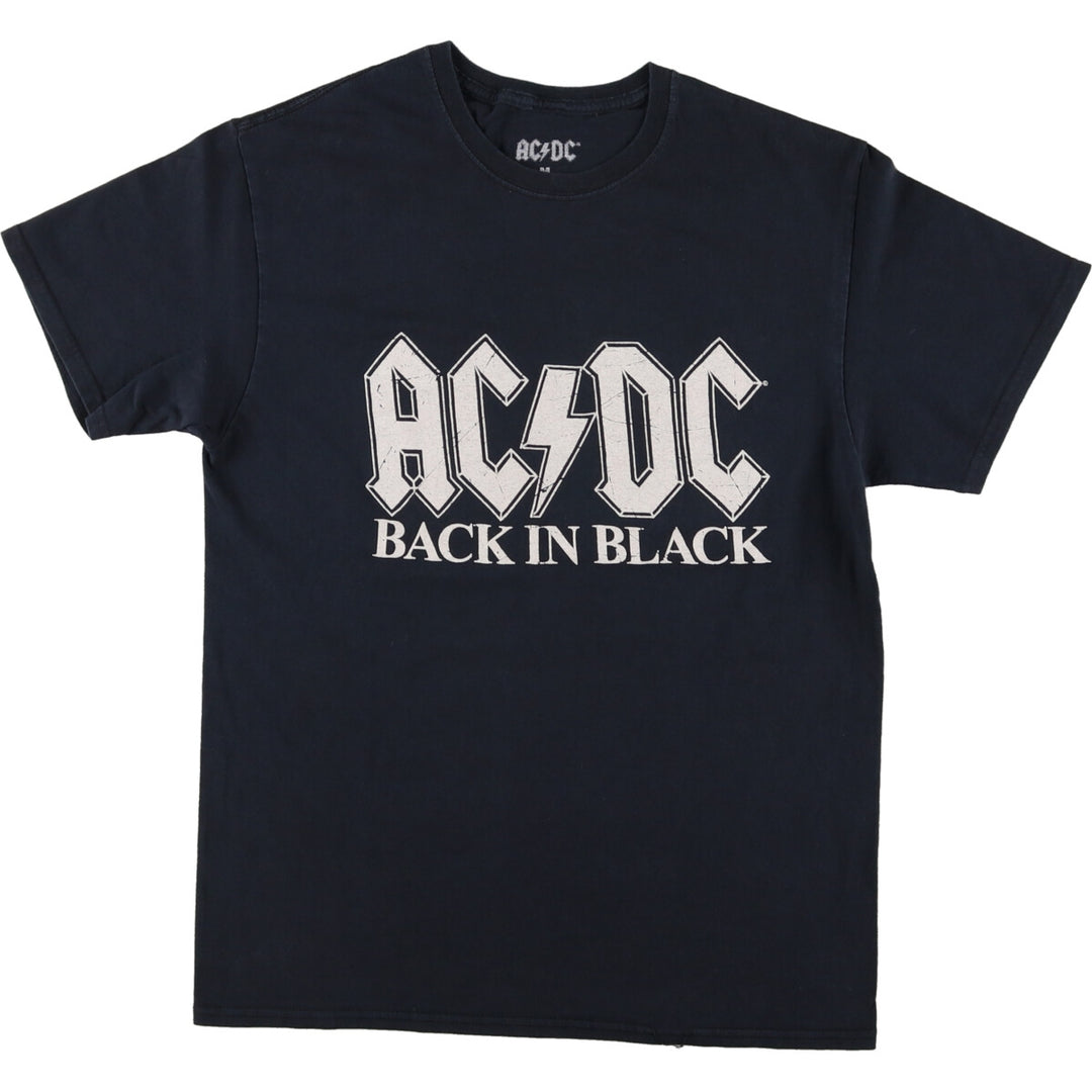 AC/DC BACK IN BLACK Band T-shirt, Band T, Men's M size / eaa471339