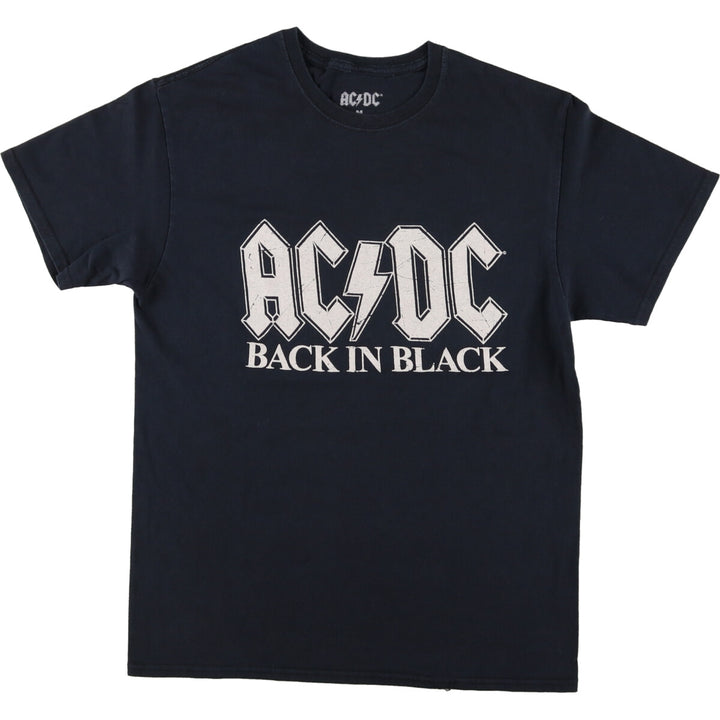 AC/DC BACK IN BLACK Band T-shirt, Band T, Men's M size / eaa471339