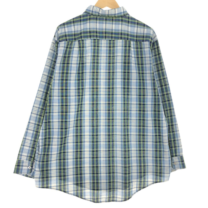 70's BIG MAC Check Pattern Long Sleeve Work Shirt Men's XL Vintage /eaa471354