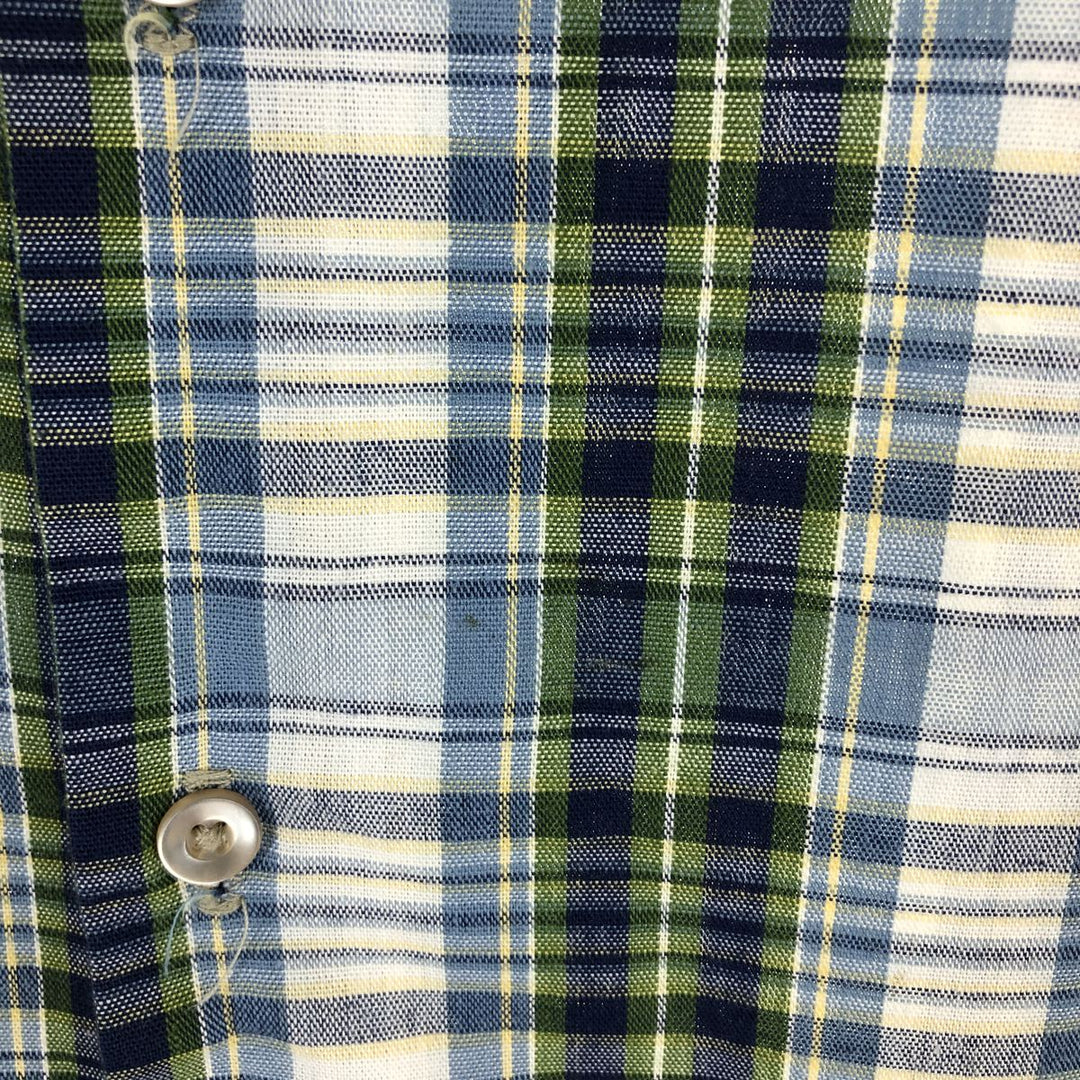 70's BIG MAC Check Pattern Long Sleeve Work Shirt Men's XL Vintage /eaa471354