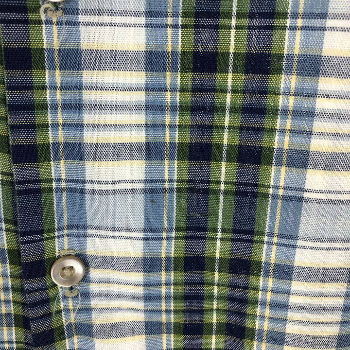70's BIG MAC Check Pattern Long Sleeve Work Shirt Men's XL Vintage /eaa471354