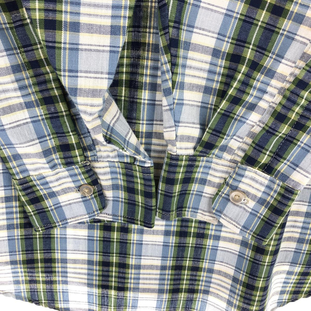 70's BIG MAC Check Pattern Long Sleeve Work Shirt Men's XL Vintage /eaa471354