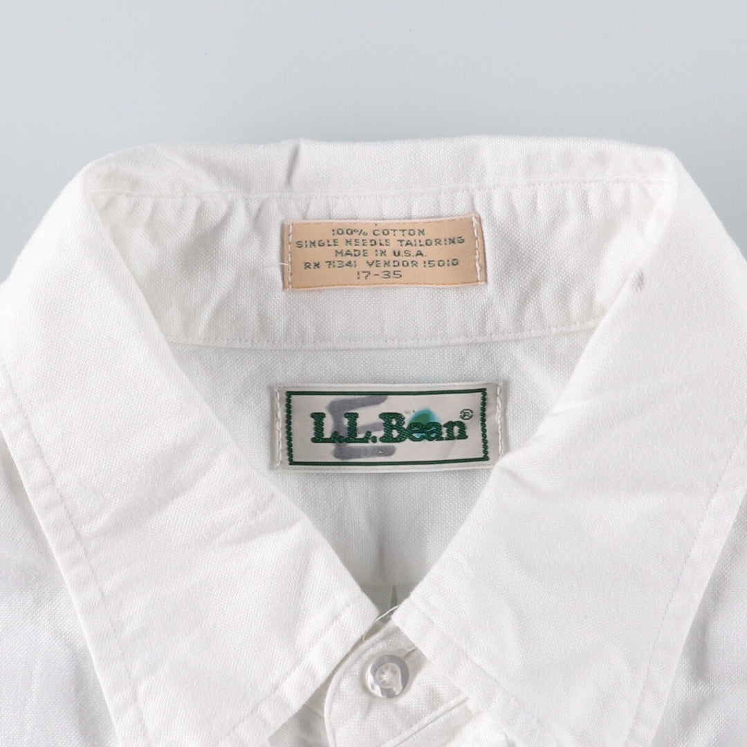 80'S LLBean long sleeve button down shirt made in USA, men's XL size, vintage /eaa471358