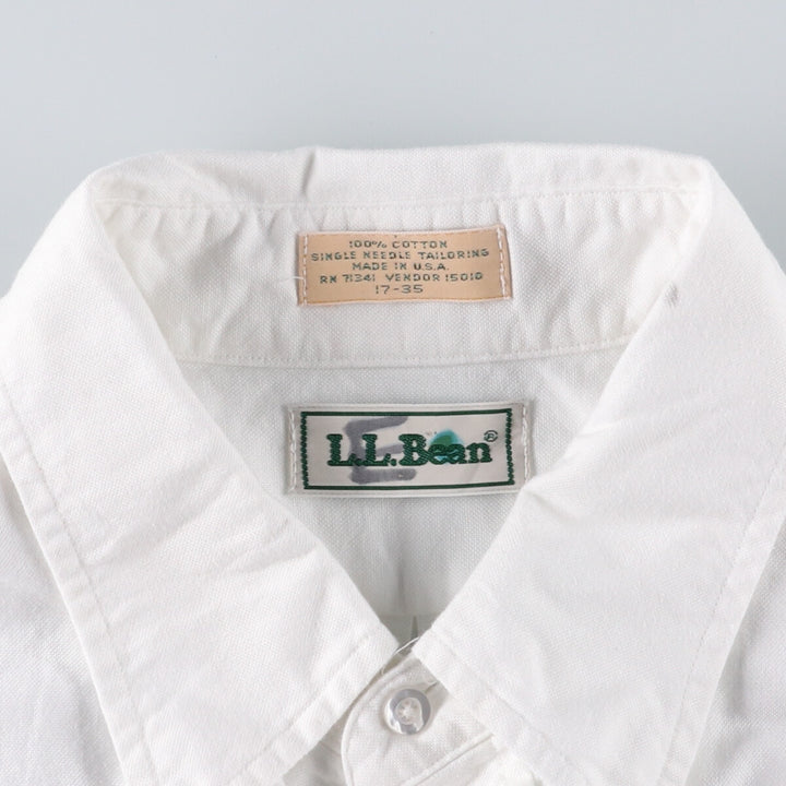 80'S LLBean long sleeve button down shirt made in USA, men's XL size, vintage /eaa471358