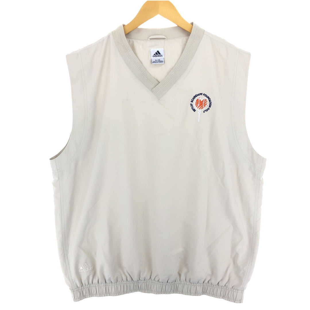 00'S Adidas CLIMASHELL WIND V-neck warm-up vest, men's XL equivalent, vintage / eaa471377