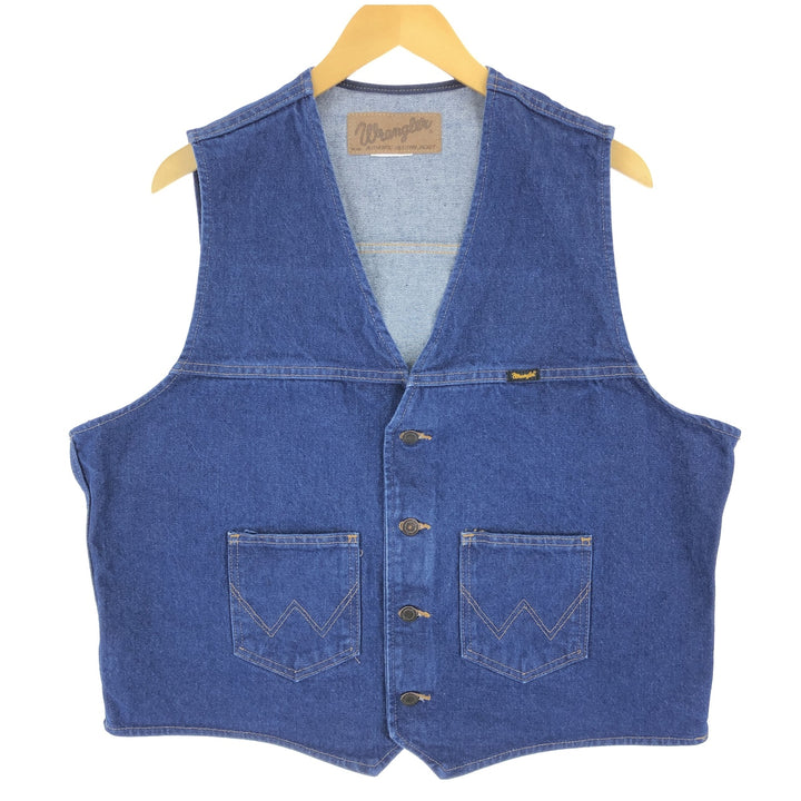 Vintage 80'S Wrangler denim vest, size L for men / eaa471387