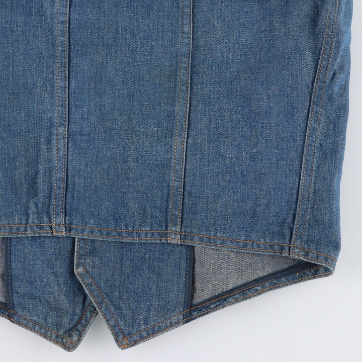 70'S Lee Lee SET denim vest made in USA, men's size L, vintage /eaa471388