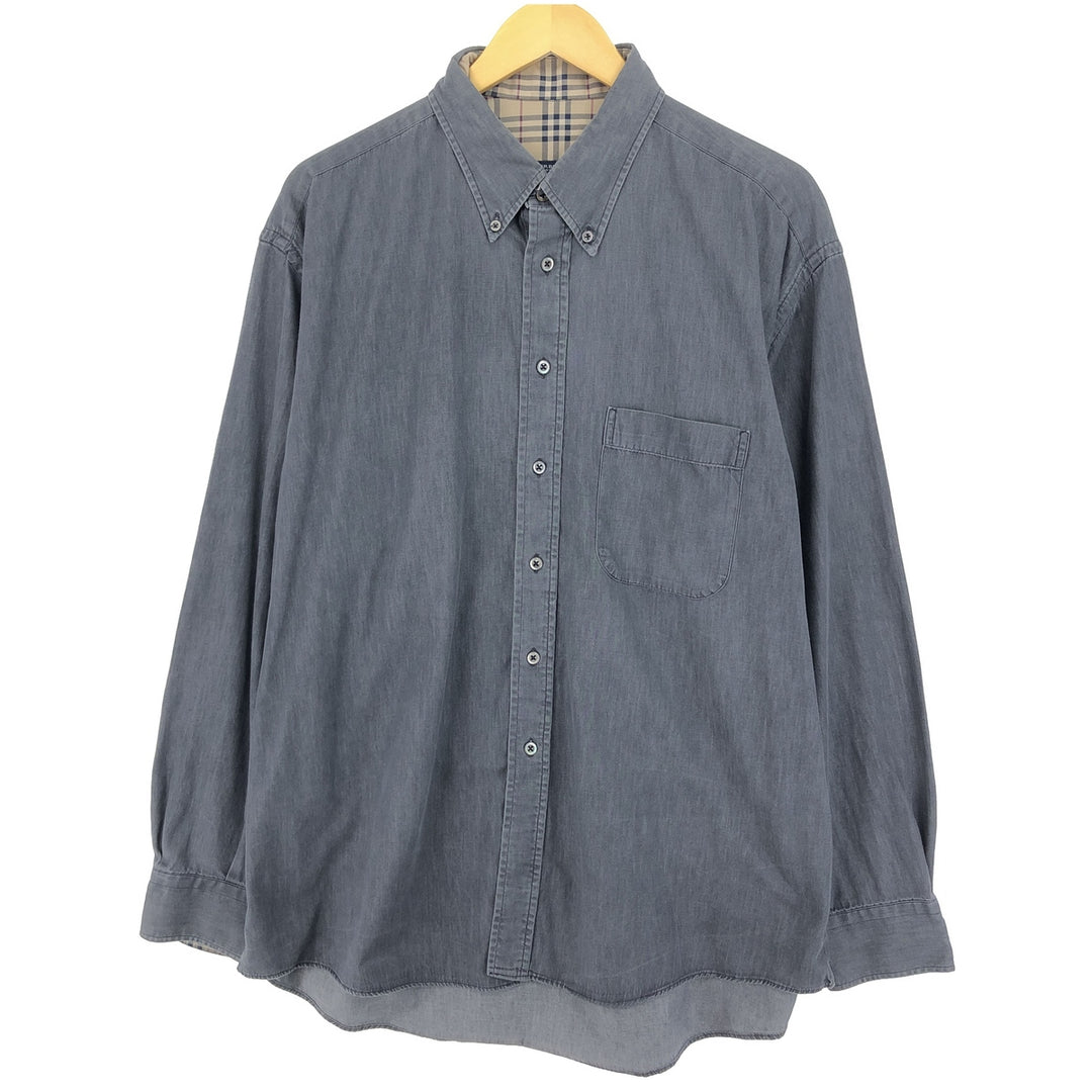 Burberry's BURBERRY LONDON long sleeve button down shirt made in USA men's XL size /eaa471605