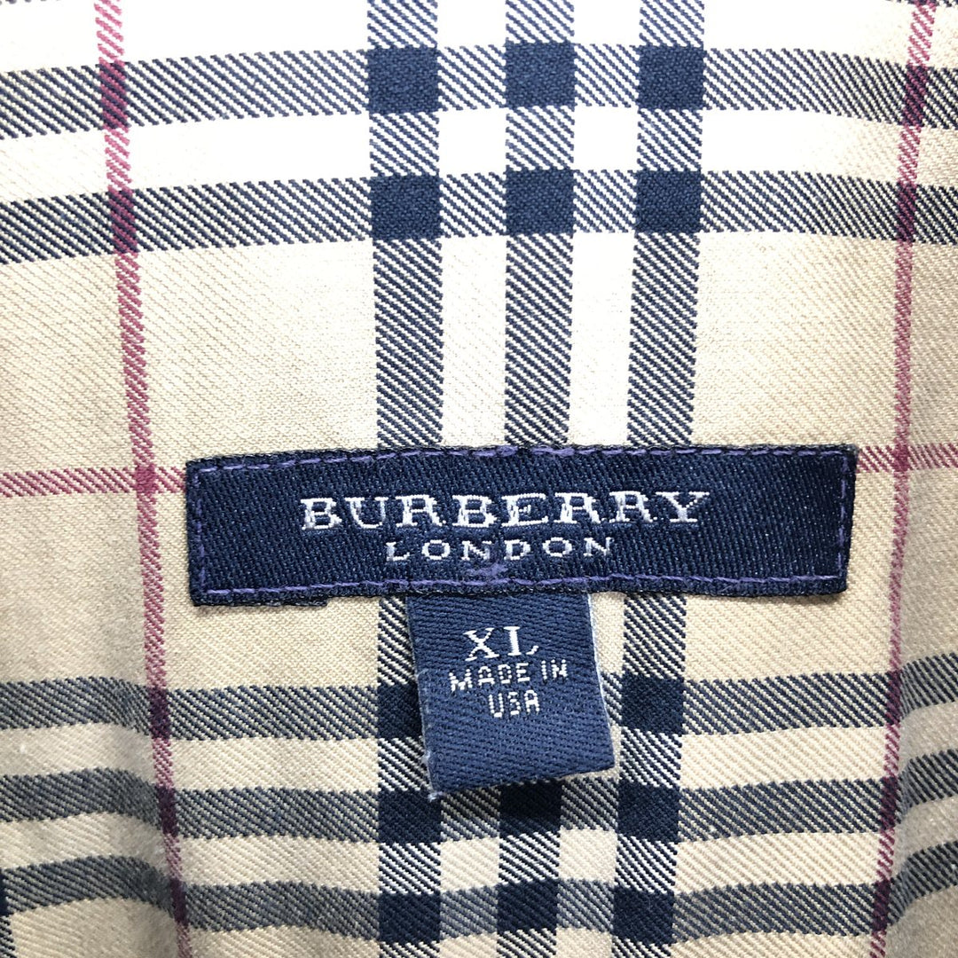 Burberry's BURBERRY LONDON long sleeve button down shirt made in USA men's XL size /eaa471605