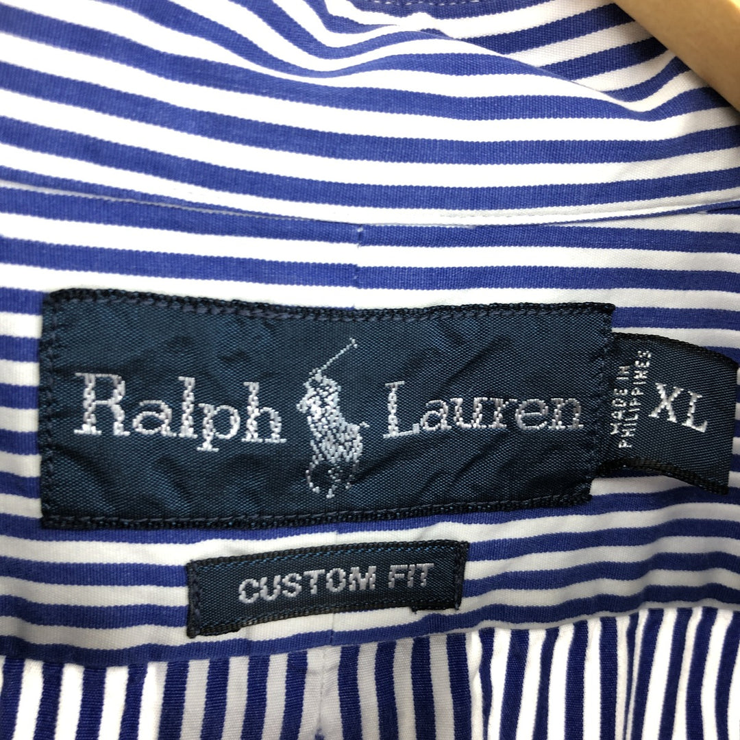 Ralph Lauren CUSTOM FIT long sleeve button down striped shirt men's XL equivalent /eaa471637