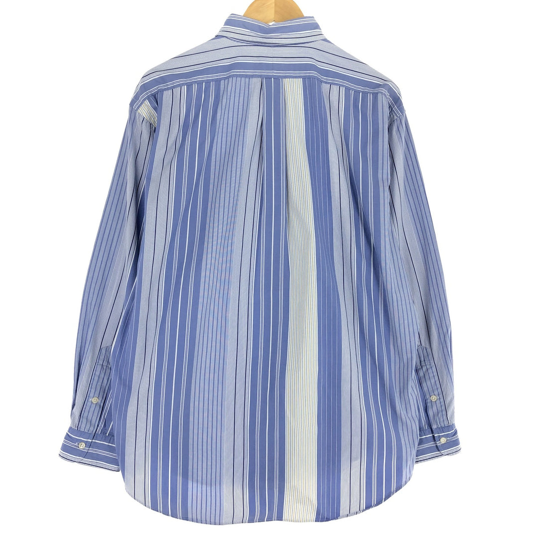 Ralph Lauren BLAIRE long sleeve button down striped shirt, men's size L / eaa471639