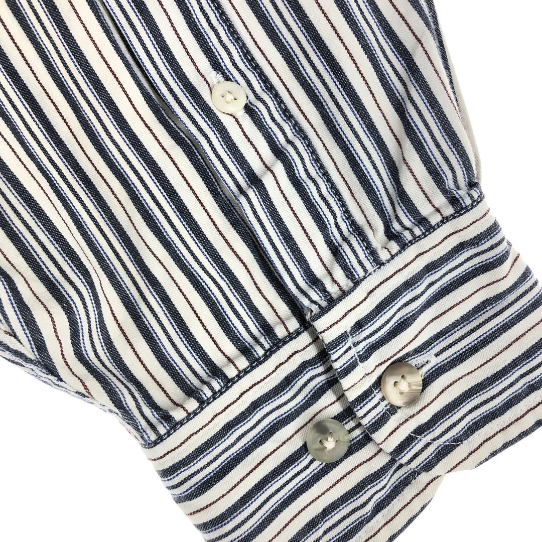 90'S GAP Old Gap Long Sleeve Cotton Striped Shirt Men's L Size Vintage /eaa471652