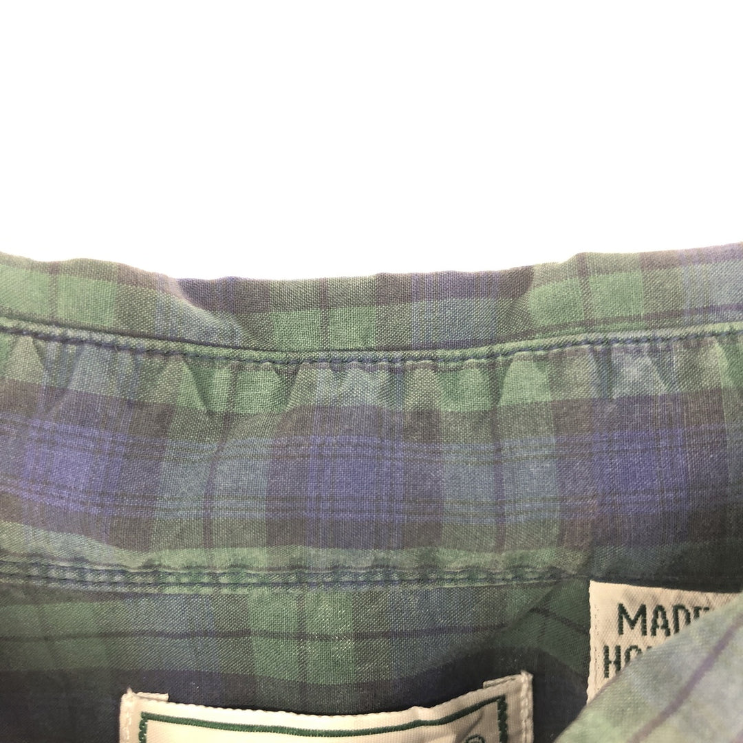 LLBean Tartan Check Long Sleeve Button-Down Check Shirt Men's M Size /eaa471658