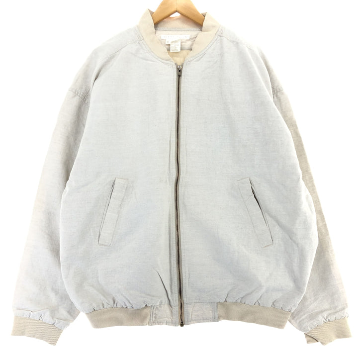 PERRY ELLIS Linen x Cotton Blouson Men's XL Size /eaa471668