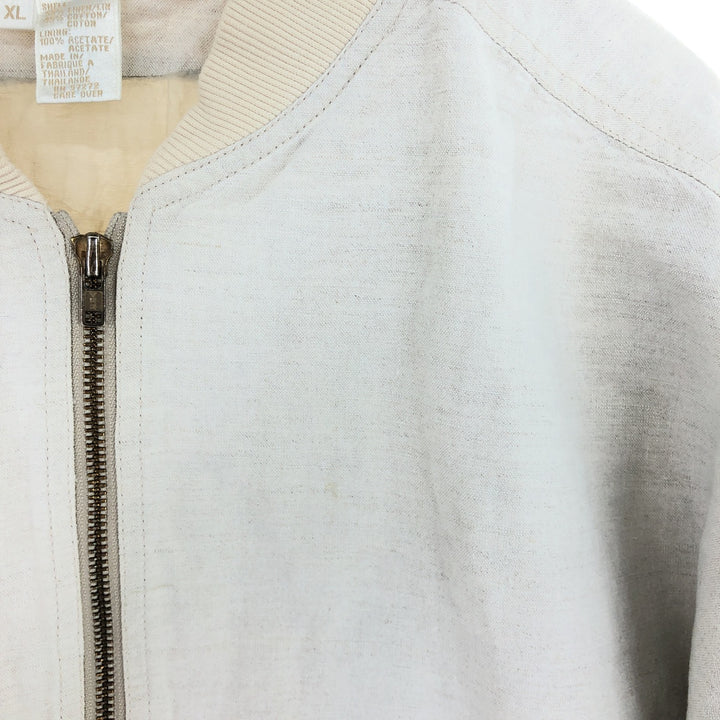 PERRY ELLIS Linen x Cotton Blouson Men's XL Size /eaa471668