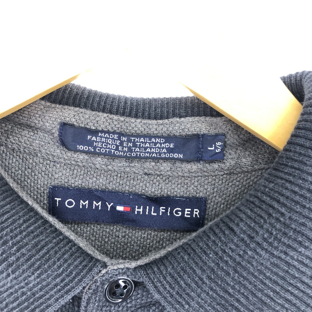 Tommy Hilfiger TOMMY HILFIGER Long Sleeve Knit Polo Shirt Men's Size L / eaa471779